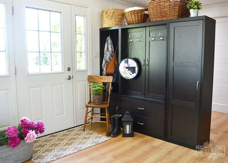 Creating an Entry Using a Cabinet as a Room Divider + Our Guest Cottage Update