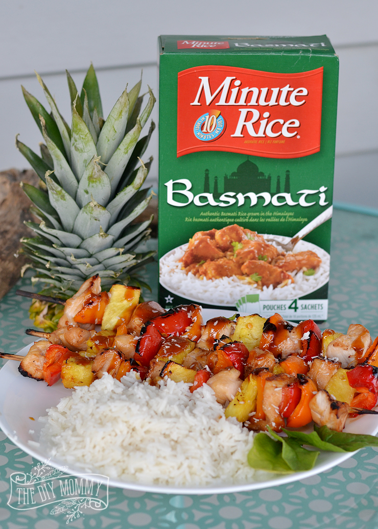 Tropical Grilled Chicken Skewers with Easy Coconut Rice Recipe