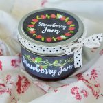 Easy Strawberry Jam Recipe with Free Printable Vinyl Labels