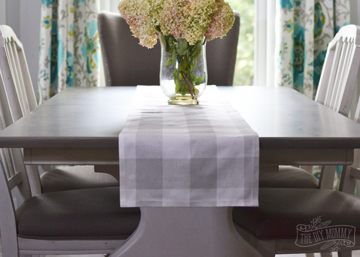 How to make a DIY no sew table runner