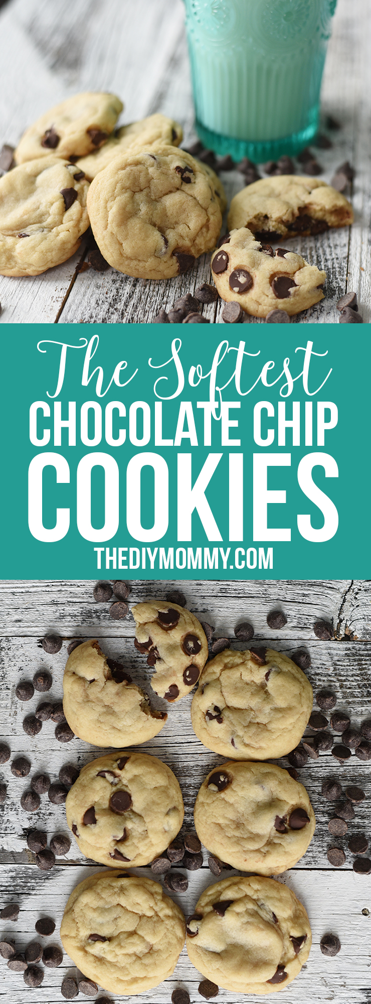 The softest, best chocolate chip cookie recipe with a secret ingredient!