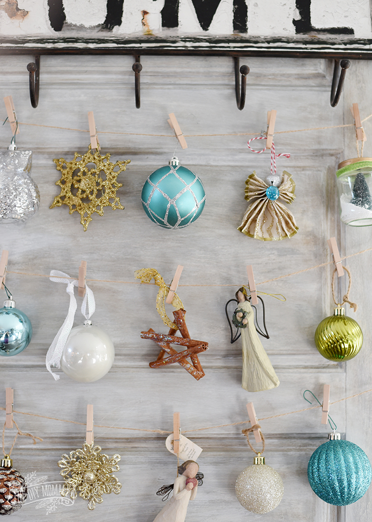 Natural, green, teal, silver, gold and white Christmas decoration ideas