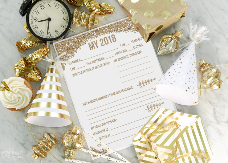 2018 Year in Review New Years Eve Printable