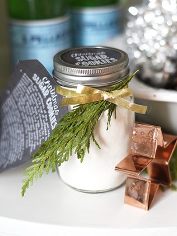 Sugar Cookies in a Jar Gift Idea