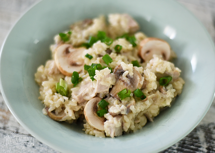 Make Chicken & Mushroom Mock Risotto with Minute Rice
