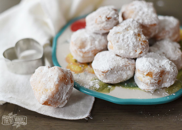 Heart Shaped Beignets Recipe for Valentine's Day