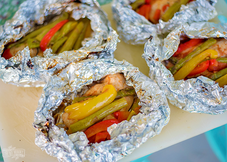 BBQ Chicken & Veggie Foil Packets Recipe