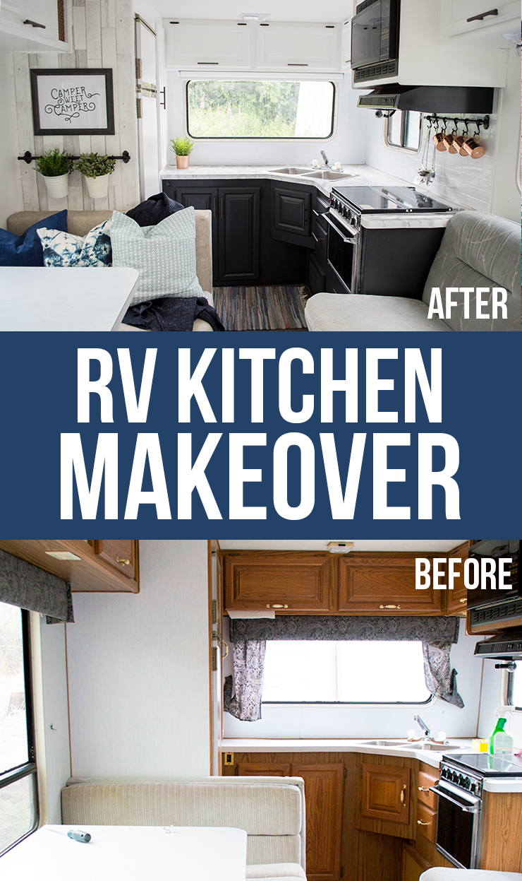 RV Camper Kitchen Makeover