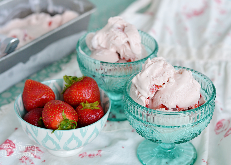 Strawberry Cheesecake No Churn Ice Cream Recipe