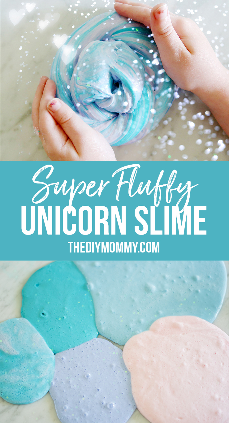 How to make fluffy unicorn slime