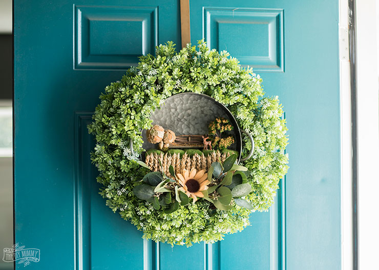 Make a Fall Fairy Garden Wreath