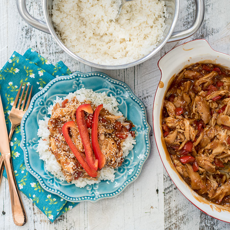 Slow Cooker Honey Garlic Chicken with Peppers Recipe