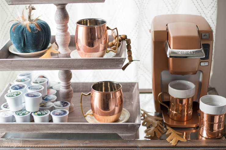 Fall Copper Coffee Station