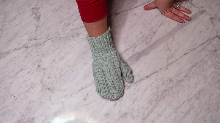 How to make DIY mittens out of thrift store sweaters