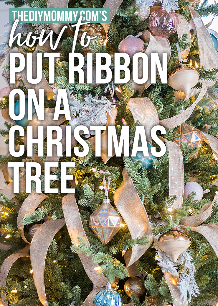 How to put ribbon on a Christmas tree