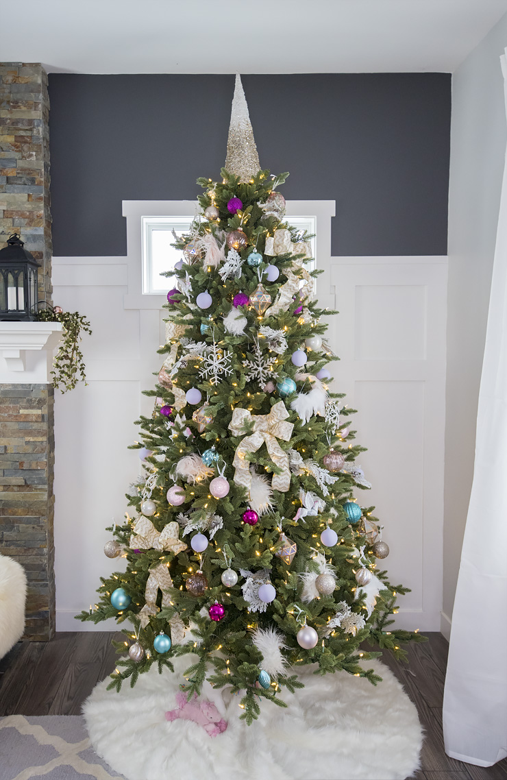 Unicorn Inspired Christmas Tree Decorating Idea