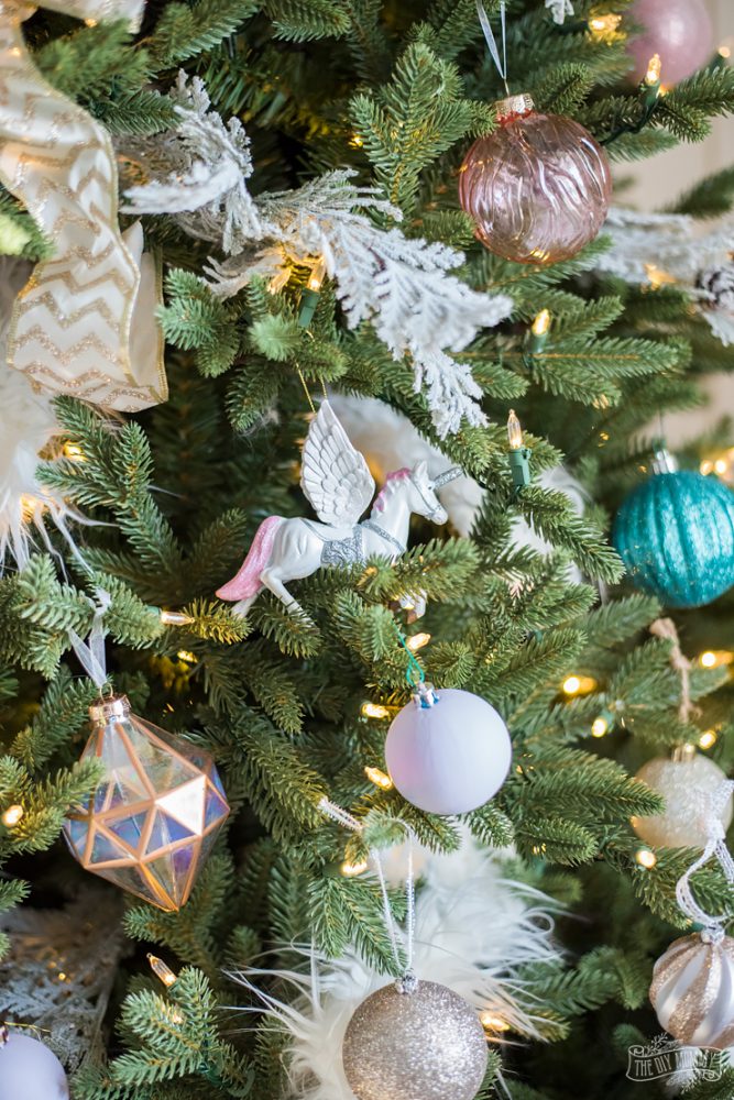 Unicorn Inspired Christmas Tree | The DIY Mommy