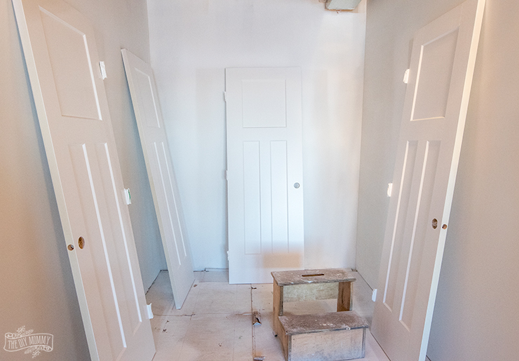 How to paint and install interior doors