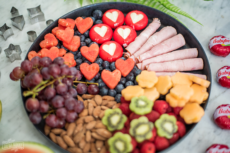 Cute and Healthy Kids Snack Tray Idea with Babybel