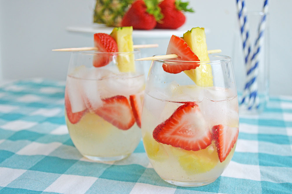 Strawberry pineapple sangria recipe for summer
