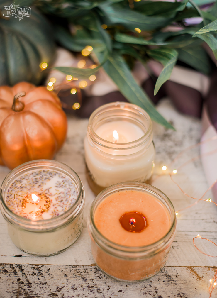 How to make beautiful scented soy candles for Fall