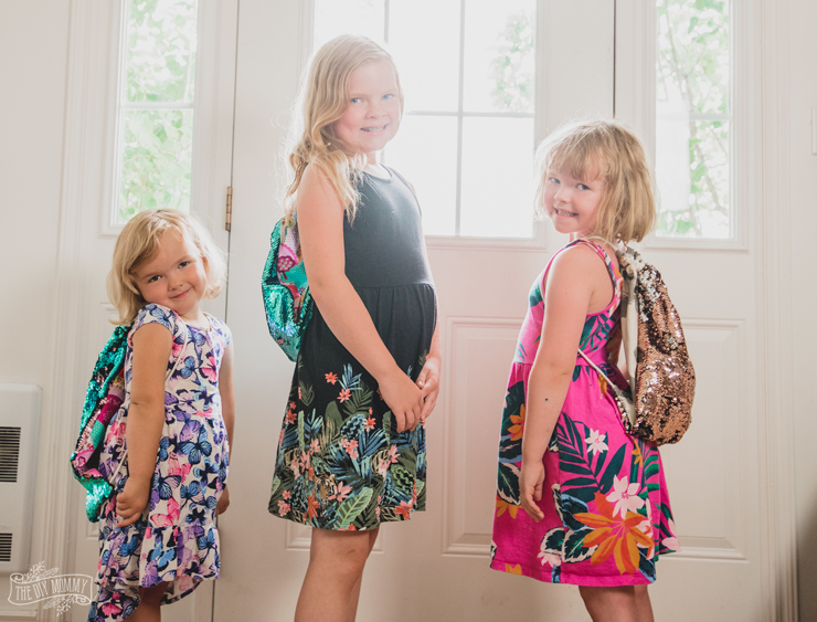 Make a Mermaid Sequin Drawstring Backpack | The DIY Mommy