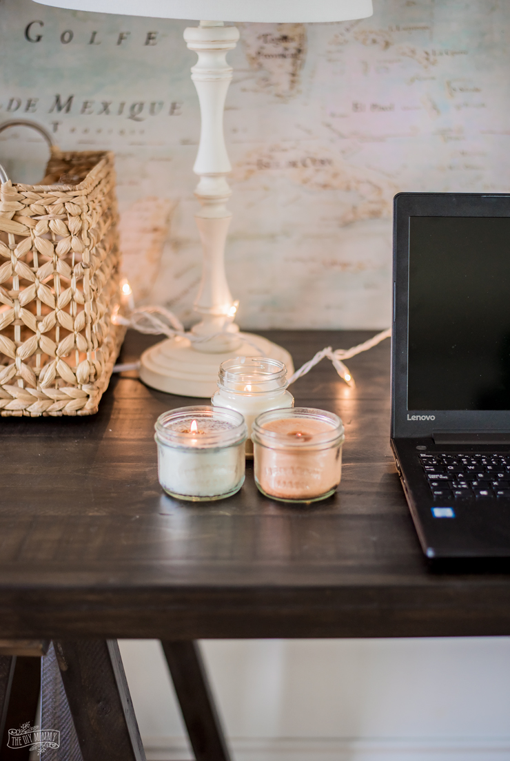How to style your home office desk three ways - glam, minimal or cozy!