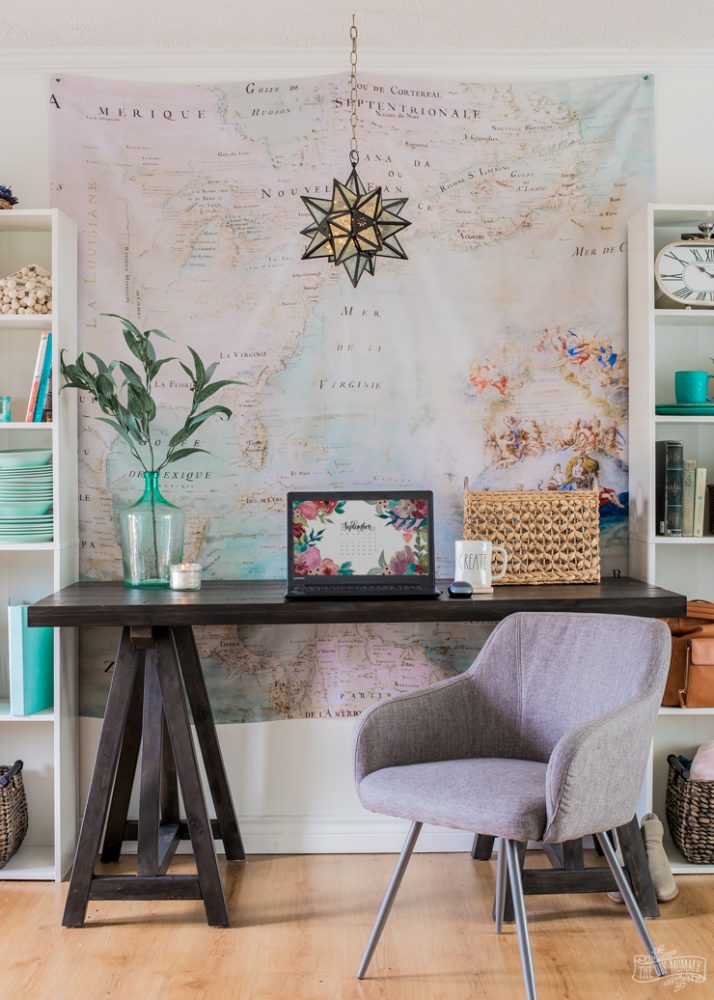 How to style your home office desk three ways - glam, minimal or cozy!