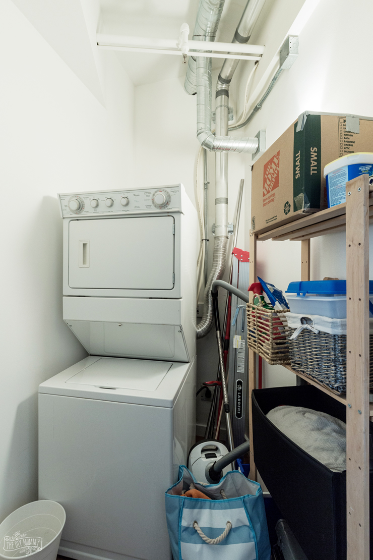 Modern Industrial Small Laundry Room Makeover