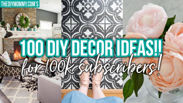 100 Beautiful DIY Decor Ideas for 100k YouTube Subscribers!