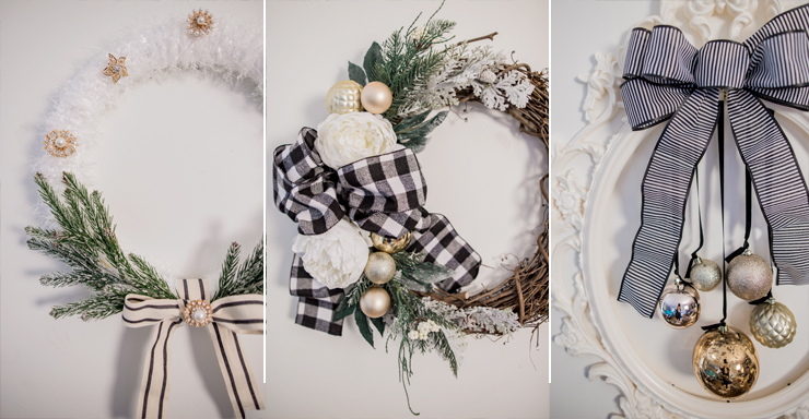 3 Glam DIY Christmas Wreath Ideas