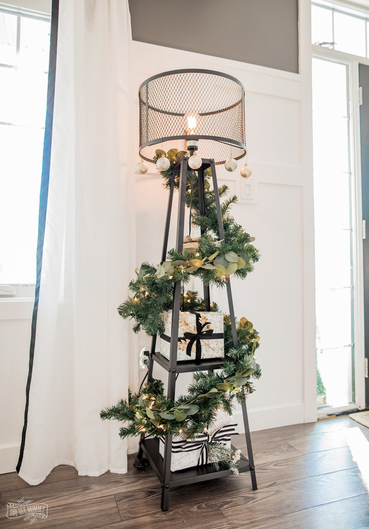 DIY Floor Lamp Christmas Tree | The DIY Mommy