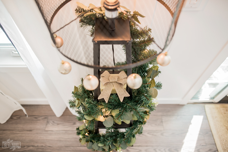 DIY Floor Lamp Christmas Tree