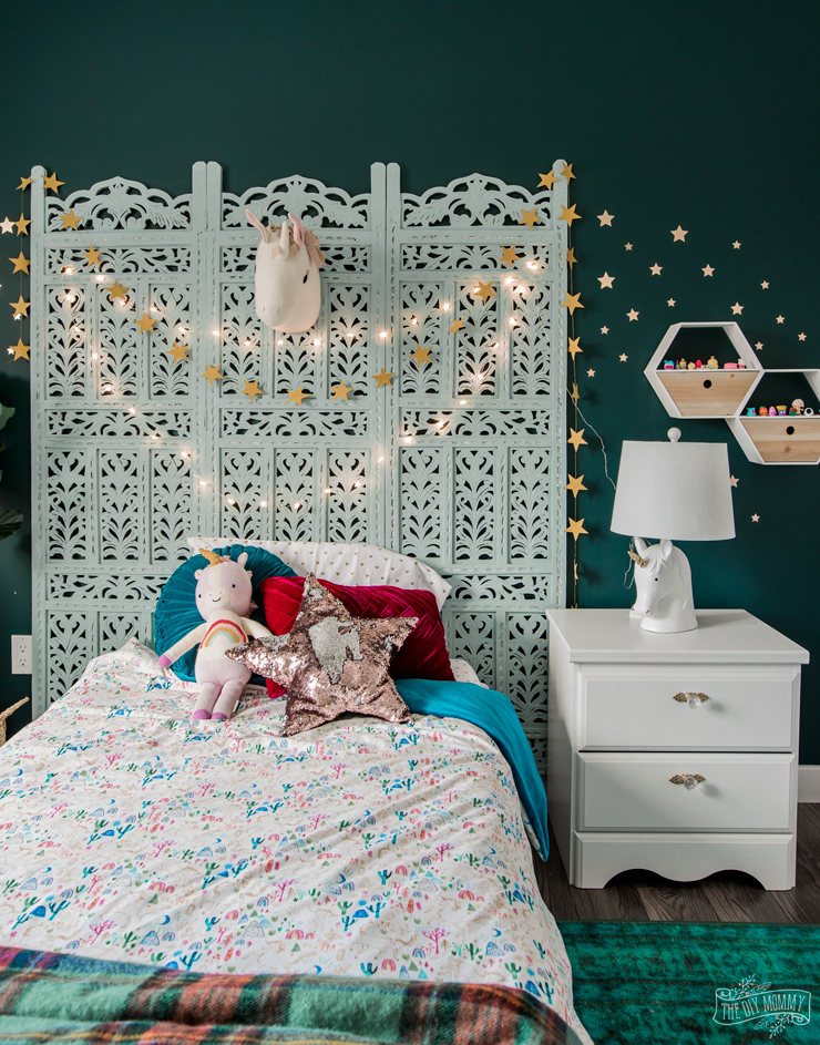 Rich and Magical, Boho inspired kids bedroom makeover on a budget