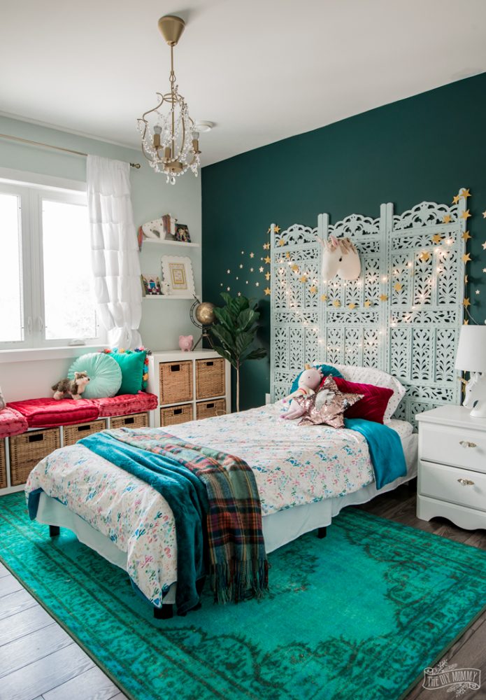 Rich and Magical, Boho inspired kids bedroom makeover on a budget