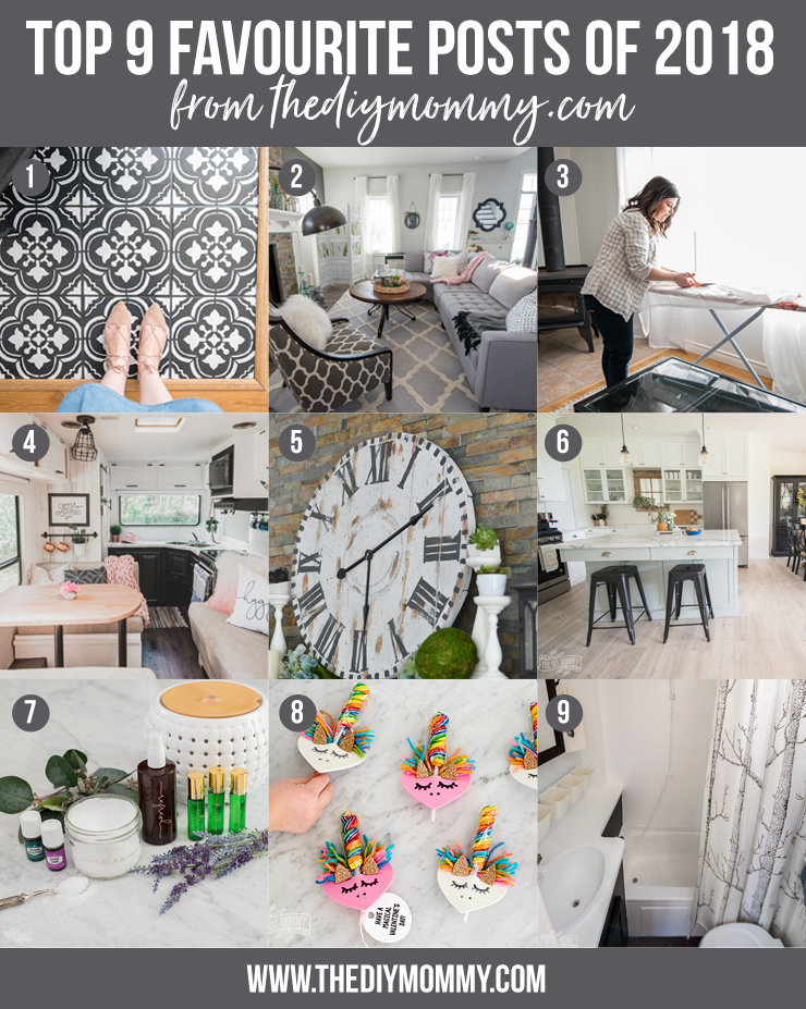 9 Favorite Posts of 2018 on The DIY Mommy