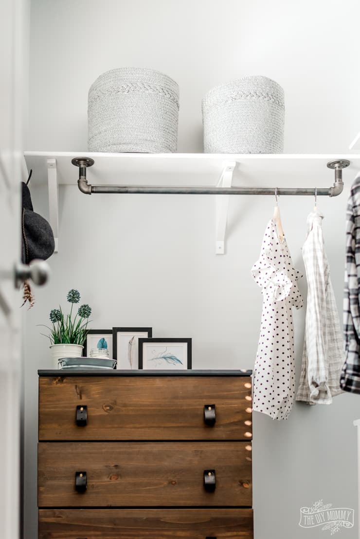 DIY Industrial Closet Makeover on a Budget