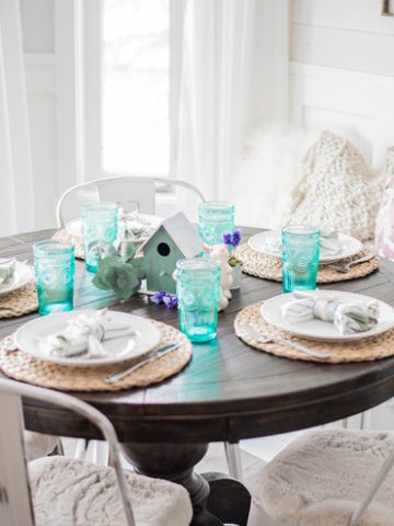 Budget Friendly Spring or Easter Tablescape Idea