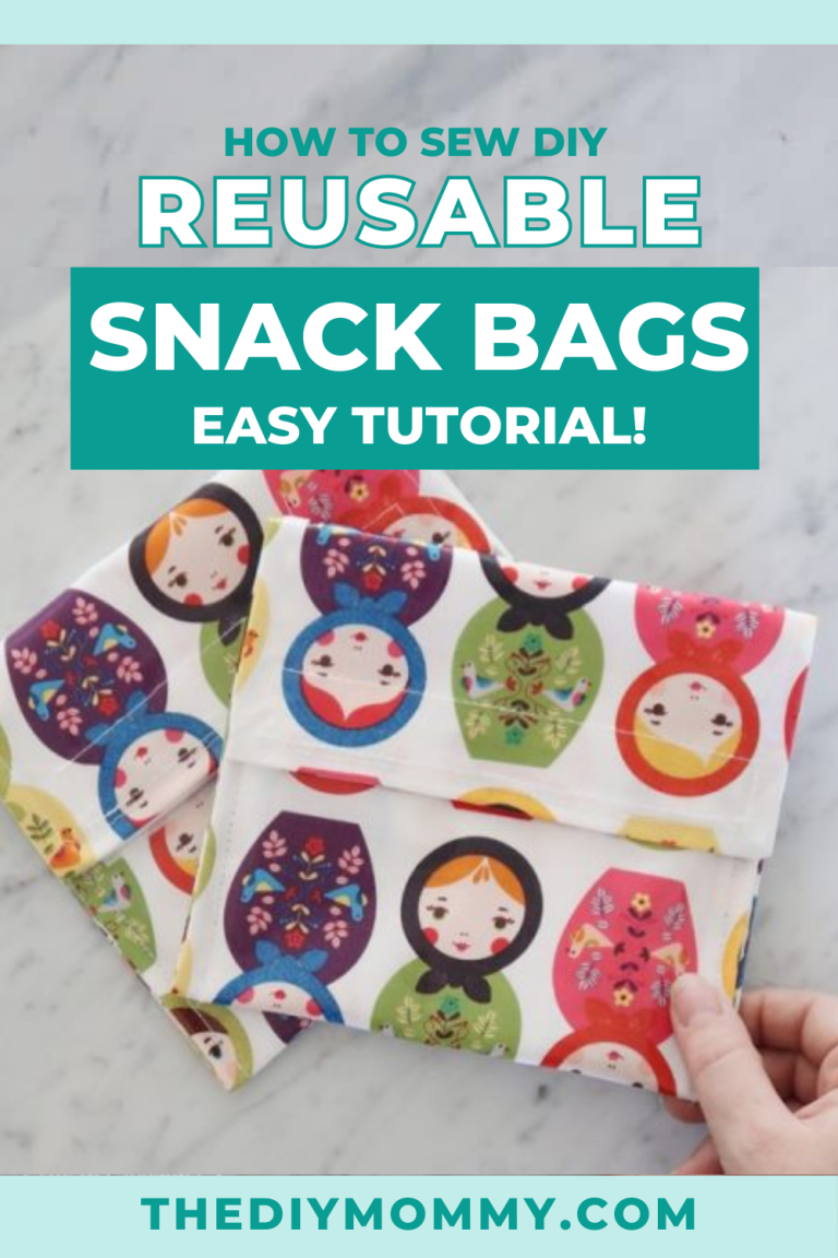 Easy Tutorial! How to Sew DIY Reusable Snack Bags