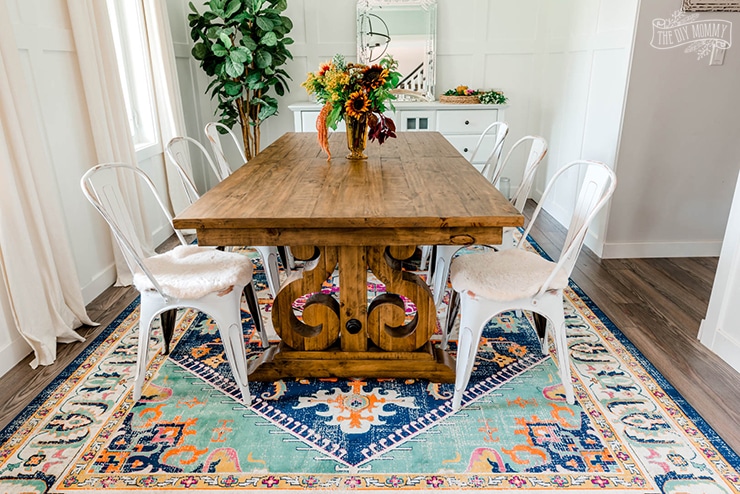 Dining Room Refresh With A Colourful, Should I Use A Rug Under My Dining Room Table