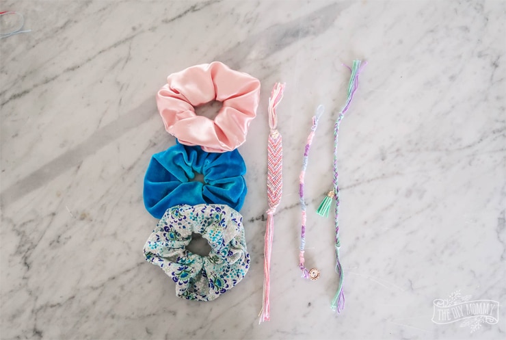 How to make DIY friendship bracelets and scrunchies