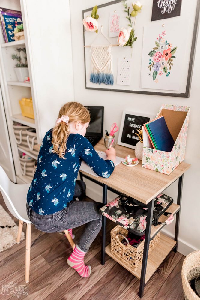 Budget-Friendly Homework Station for Back to School | The DIY Mommy