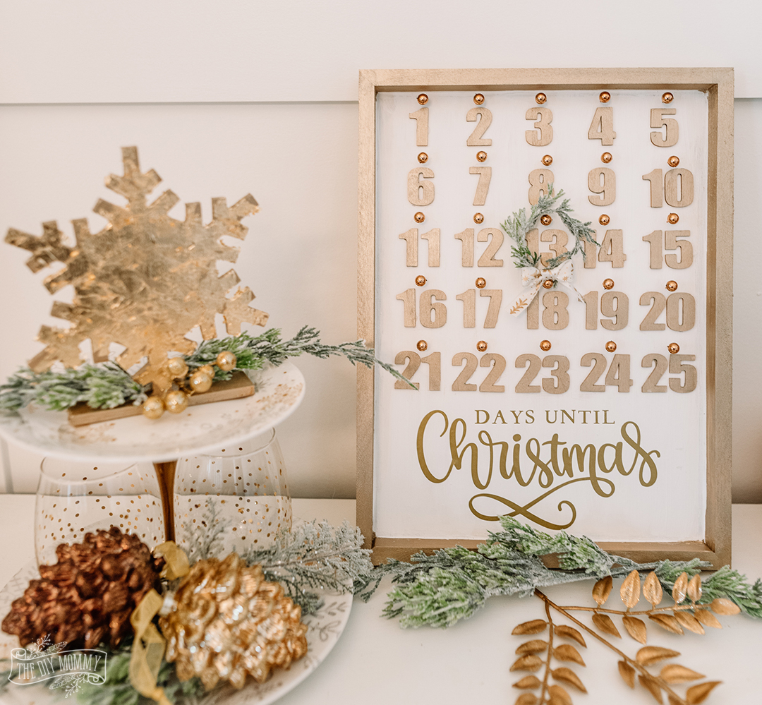 Make a DIY Christmas Countdown Calendar with Dollar Store Supplies