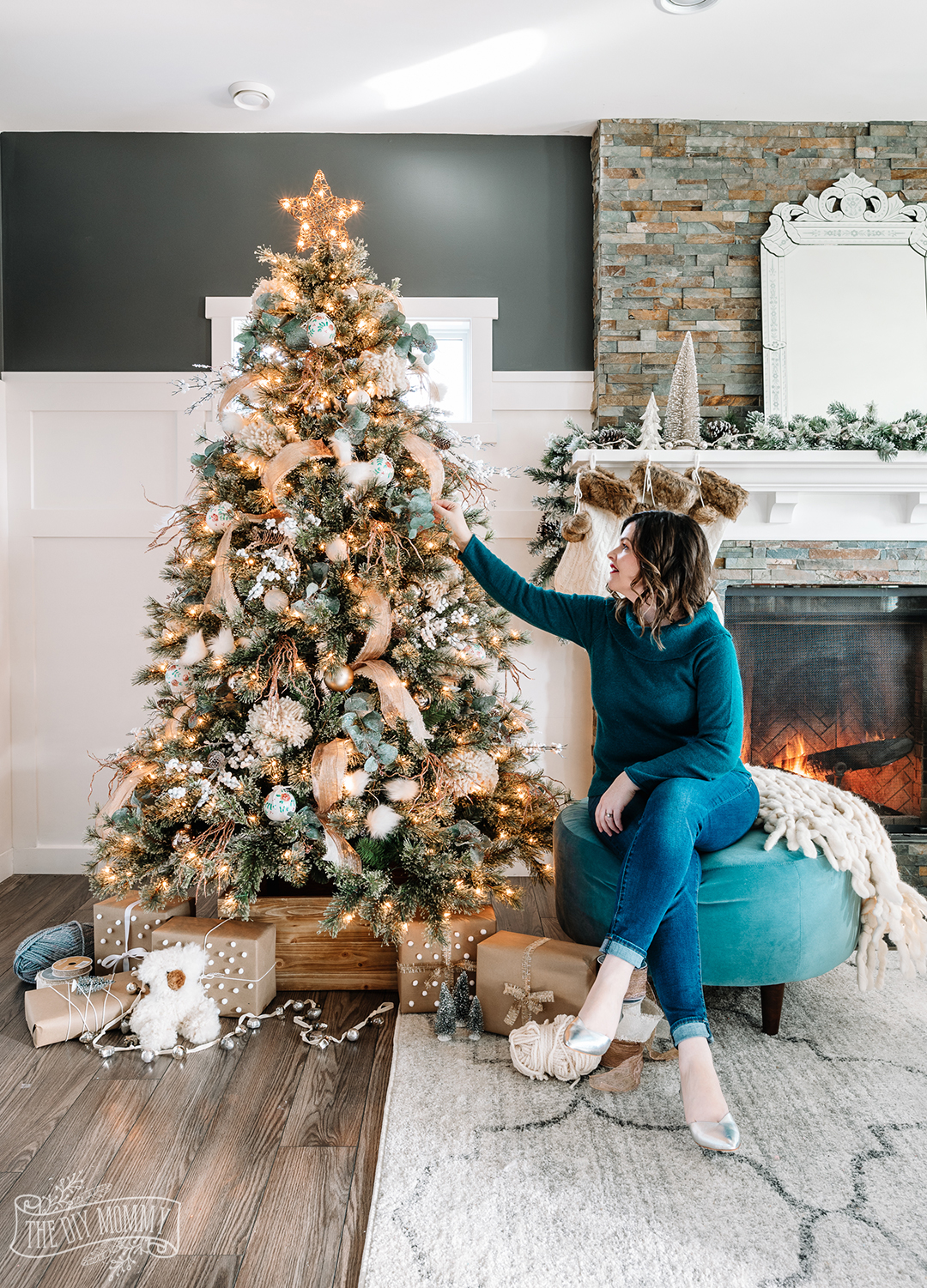 Rustic Boho Glam Christmas Tree Decorating Ideas The Diy Mommy