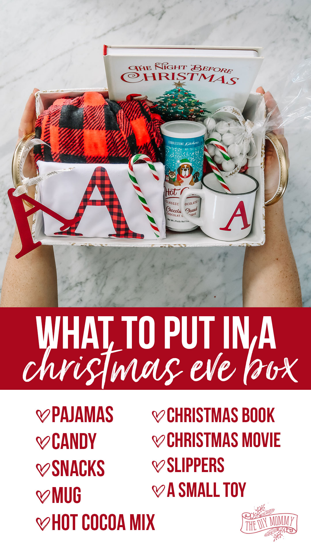 Learn how to make a personalized Christmas Eve box, what goes in a Christmas Eve box, and why you should do it