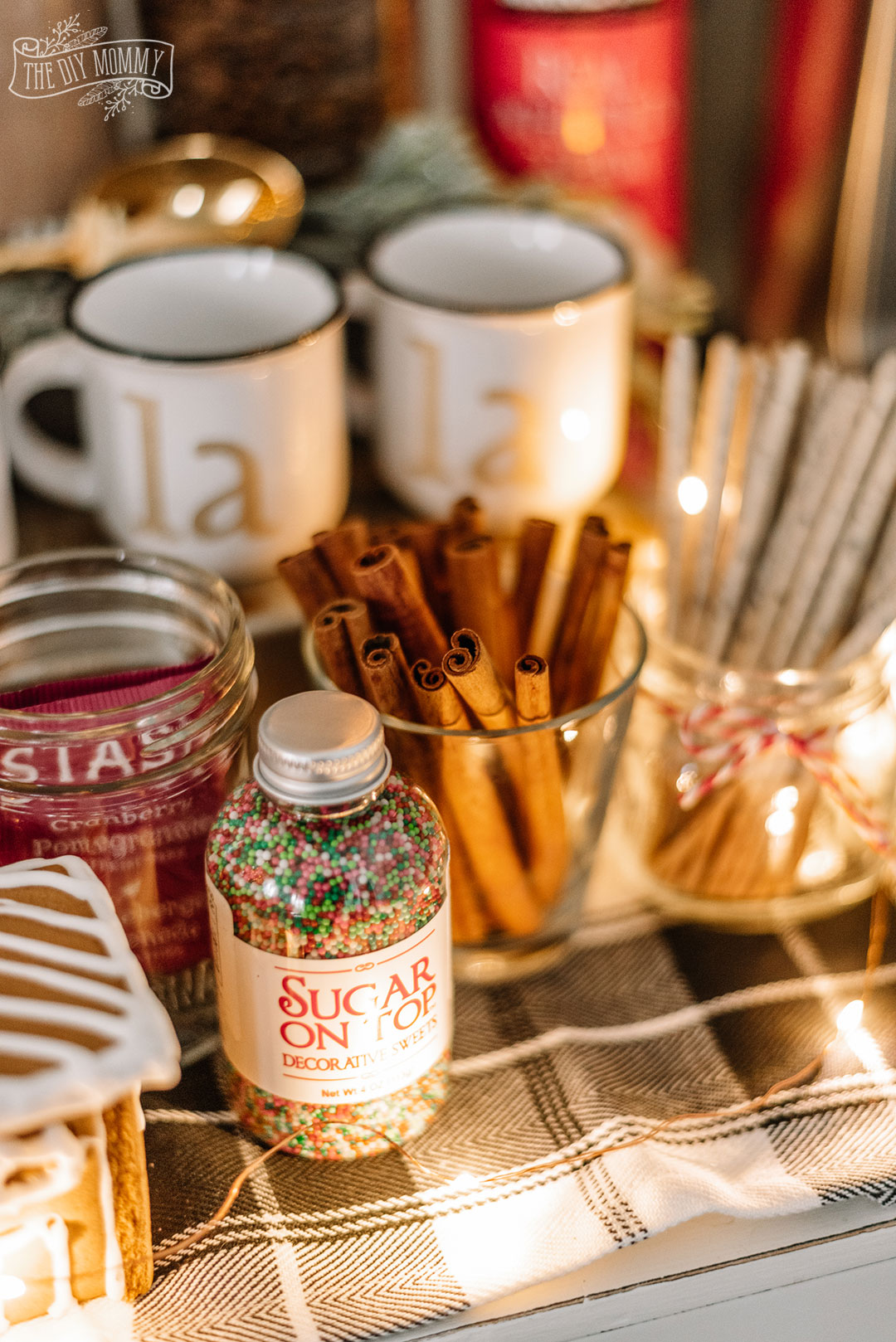 How to Create an Inexpensive Hot Chocolate Station for Christmas