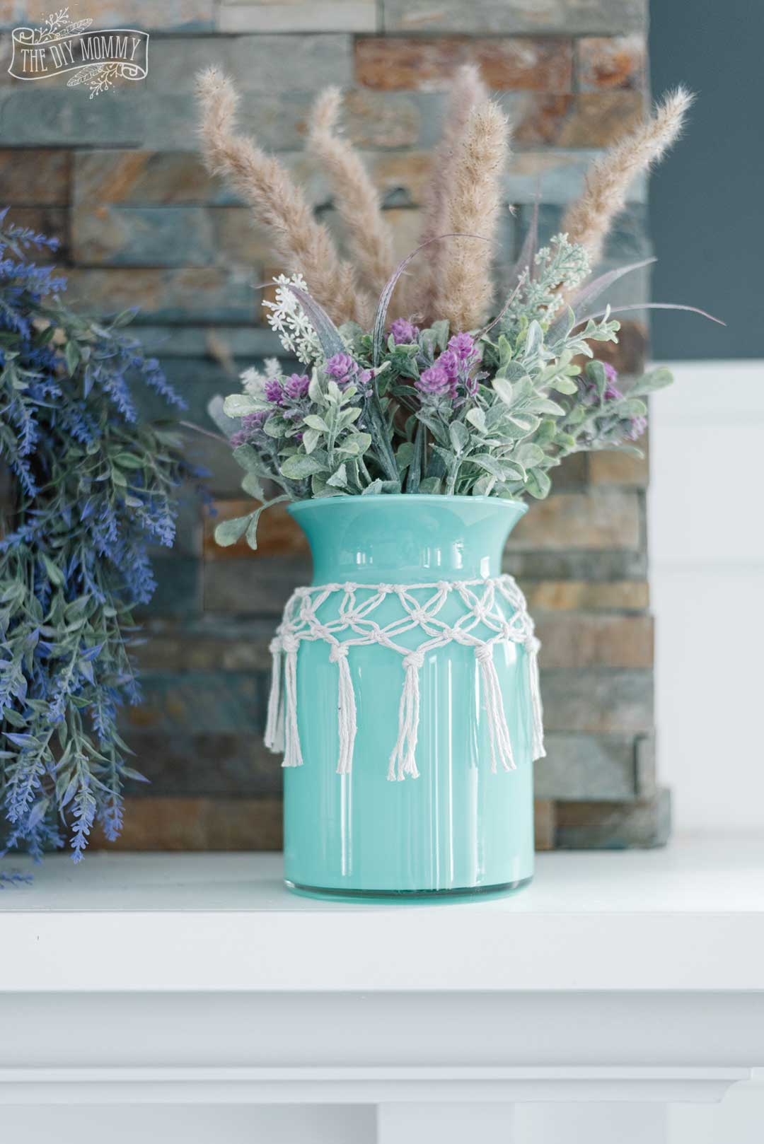 DIY Dollar Tree Macrame Vase for Spring