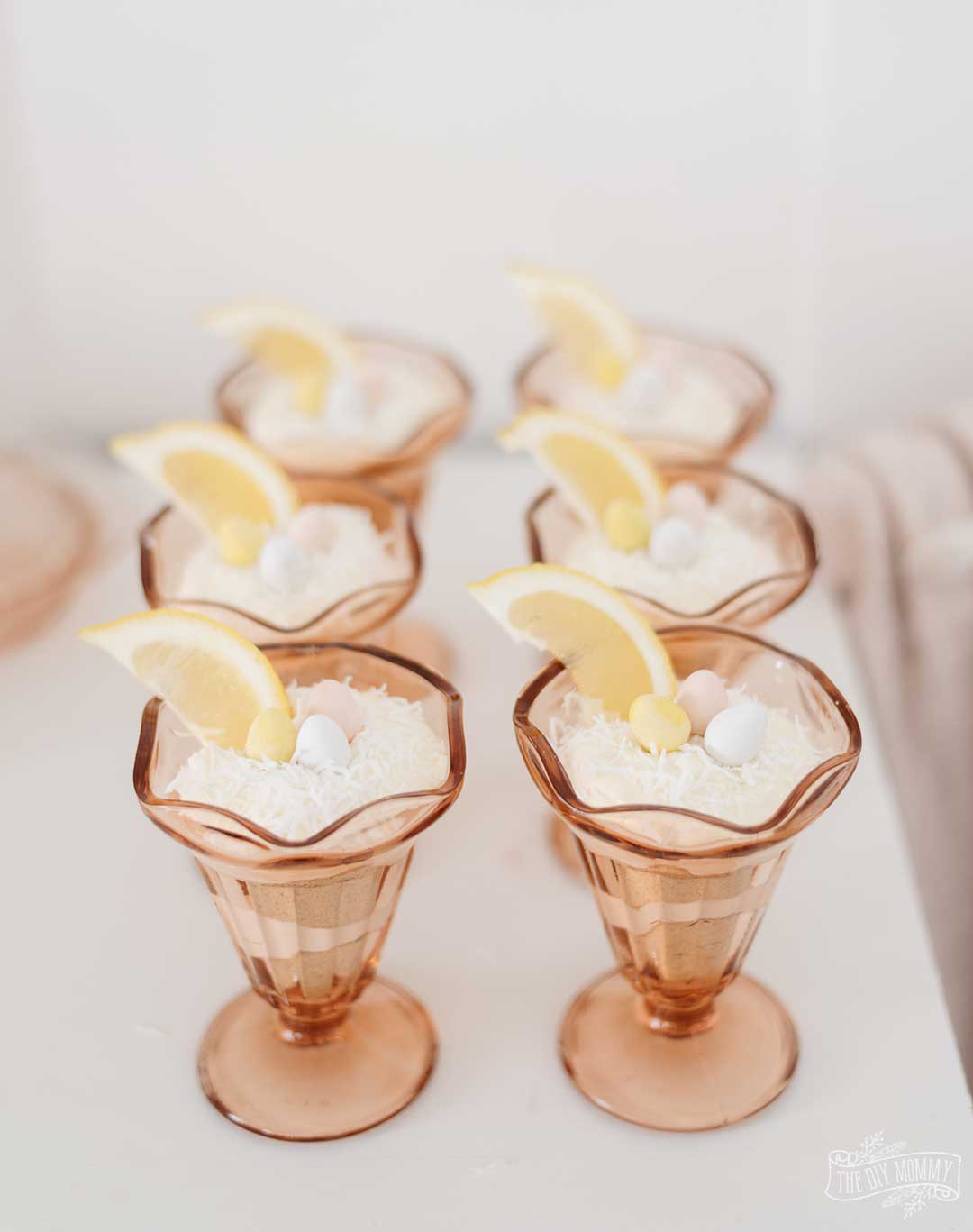 No-Bake Lemon Cheesecake Trifle Easter Spring Dessert Idea