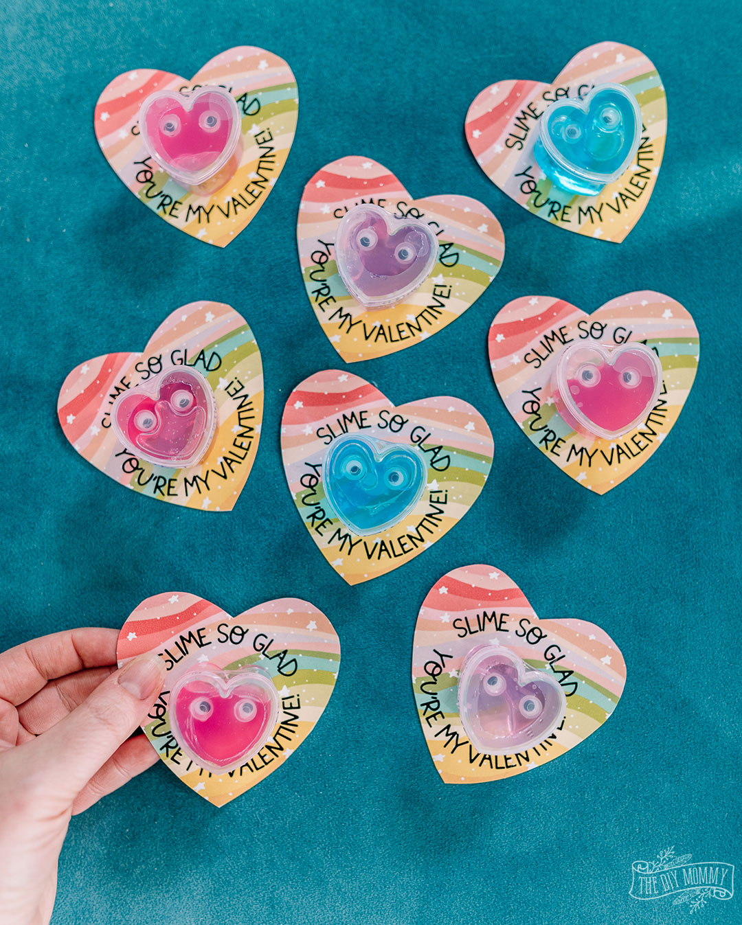 Free Slime Valentine’s Day Card Printable