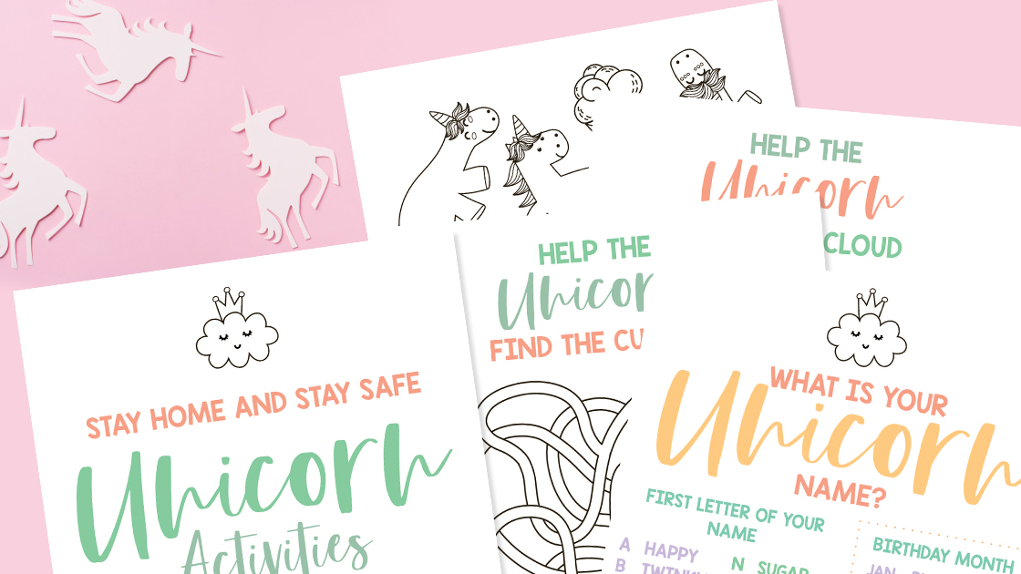 Free Unicorn Activity Pack Printable for Kids